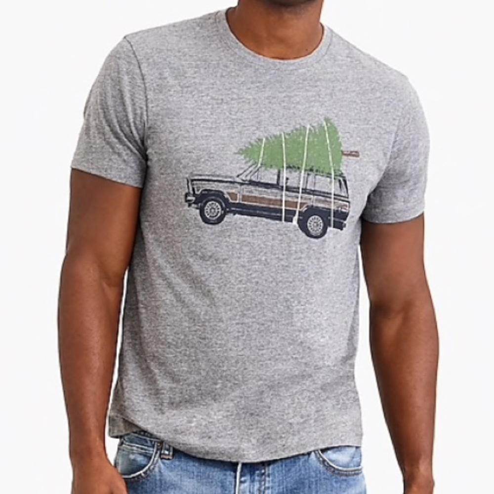 JCrew Christmas tree and Truck T-Shirt